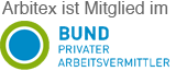 Arbitex ist Mitglied im BUND PRIVATER ARBEITSVERMITTLER